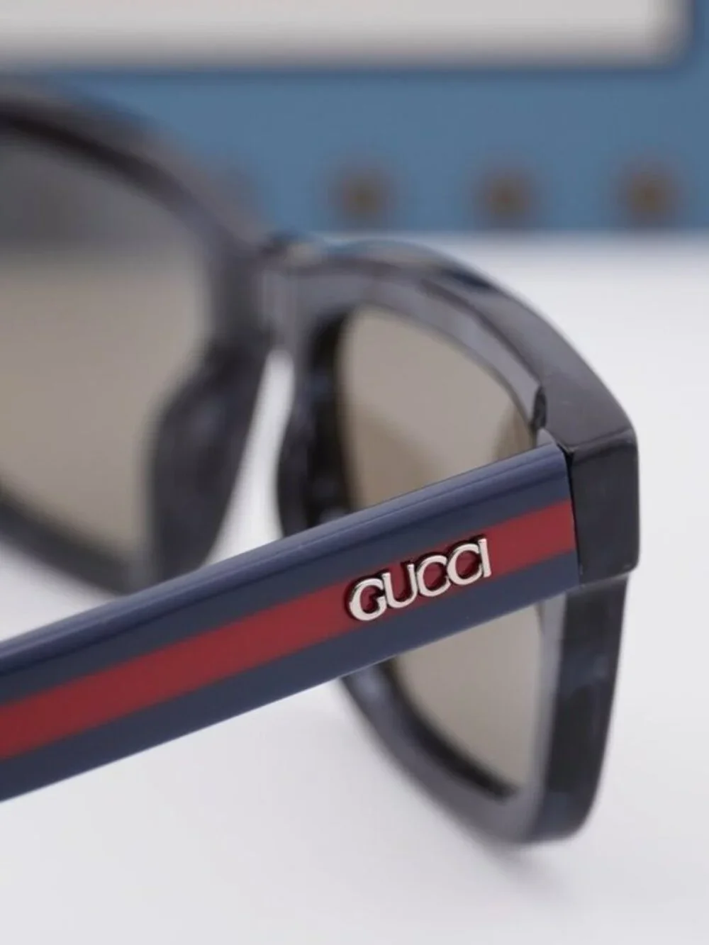 Gucci GG1869S 004 Square Sunglasses - Grey Havana / Brown